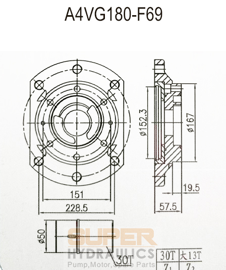 Rexroth_A4VG180-F69 Replacement Charge Pump Boost Pump Dimension Reference.jpg